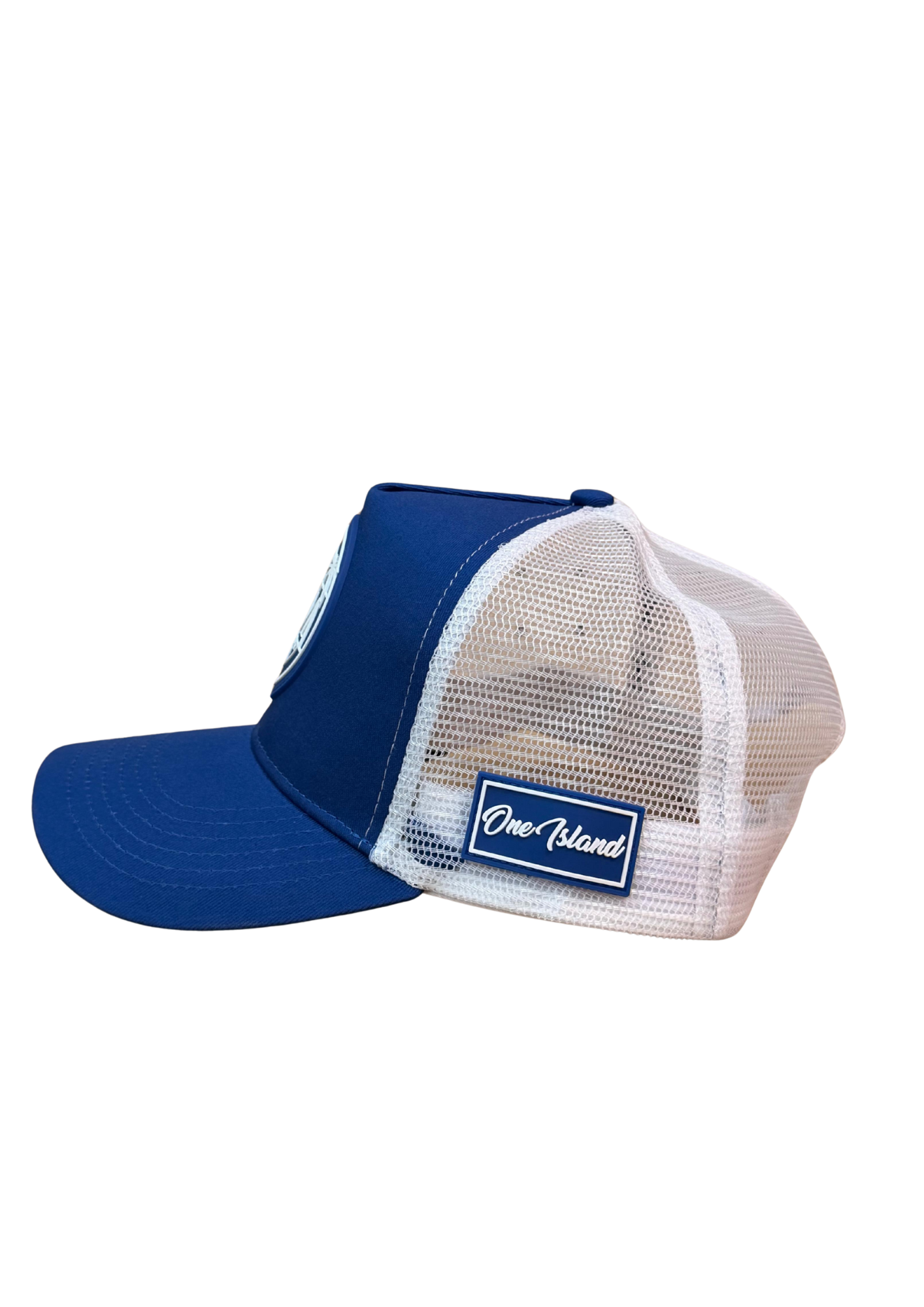 Casquette blanc et bleu marine avec logo blanc SXM