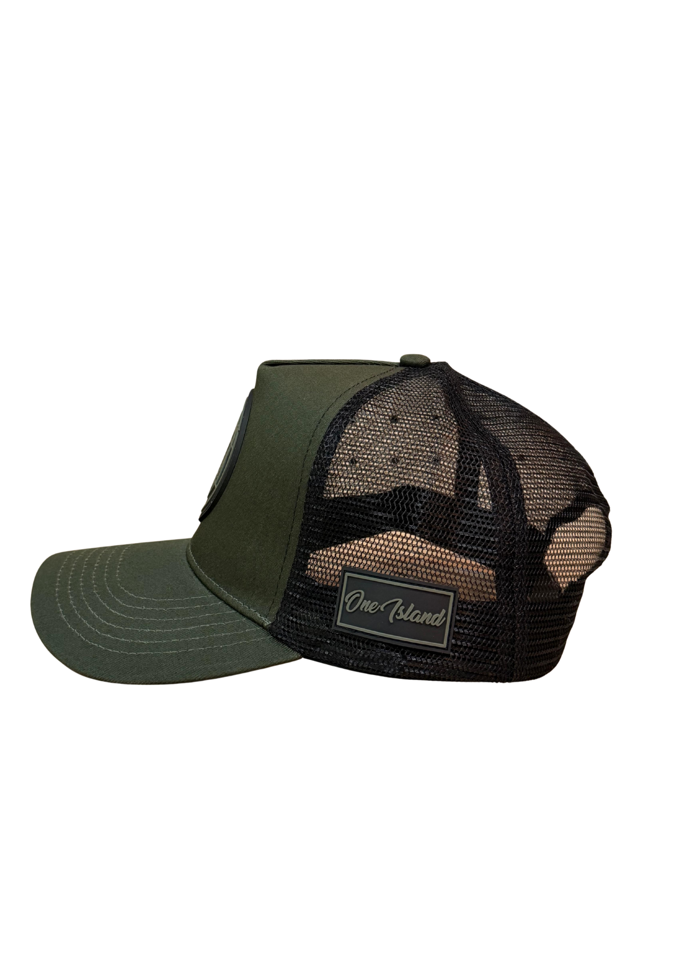 Casquette kaki et noir avec logo noir SXM