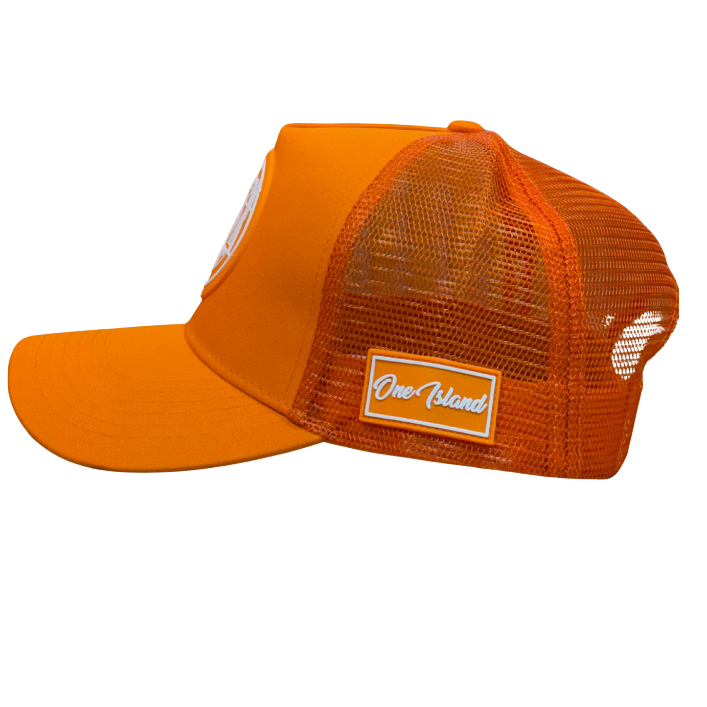 Casquette orange avec logo blanc SXM