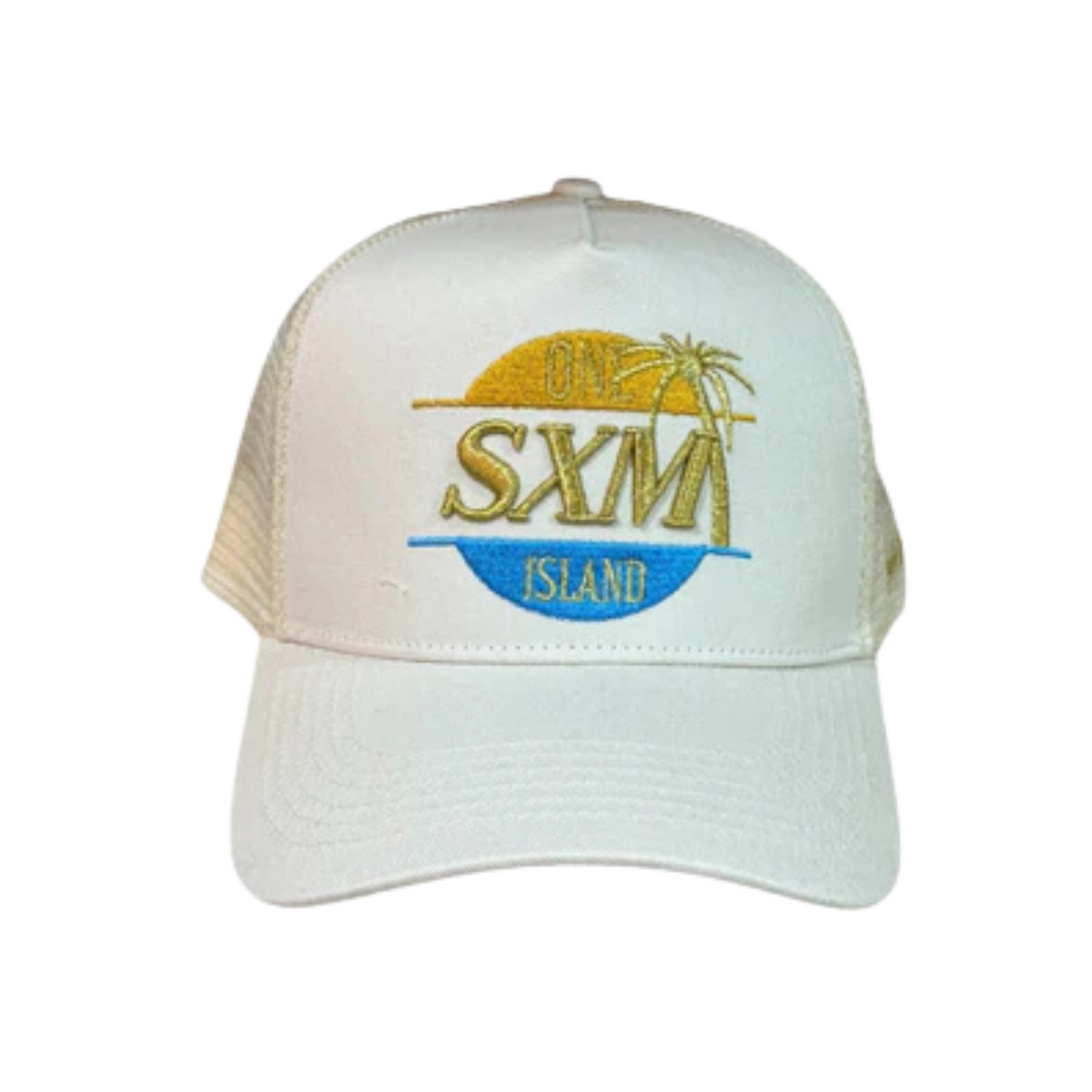 Casquette brode SXM beige