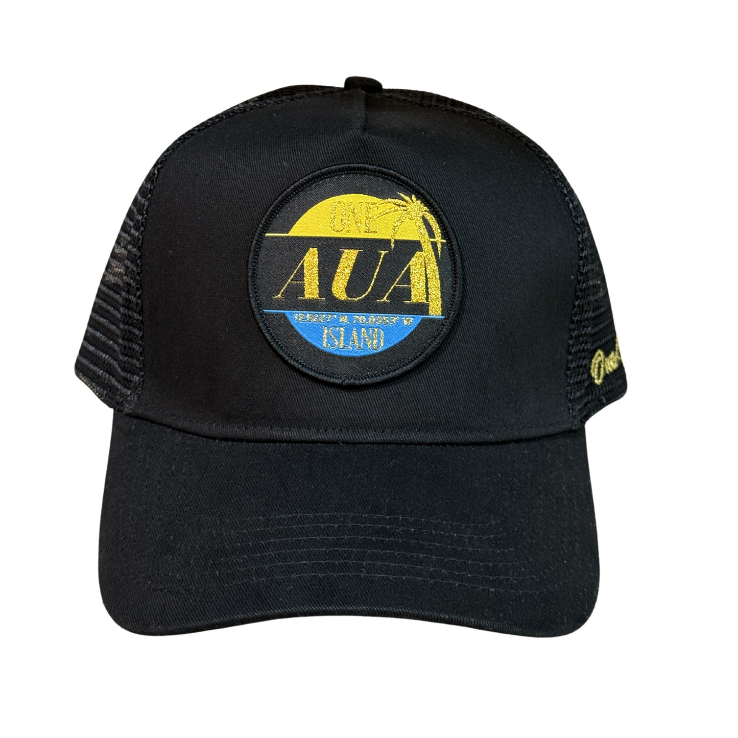 Casquette AUA noir avec logo doré