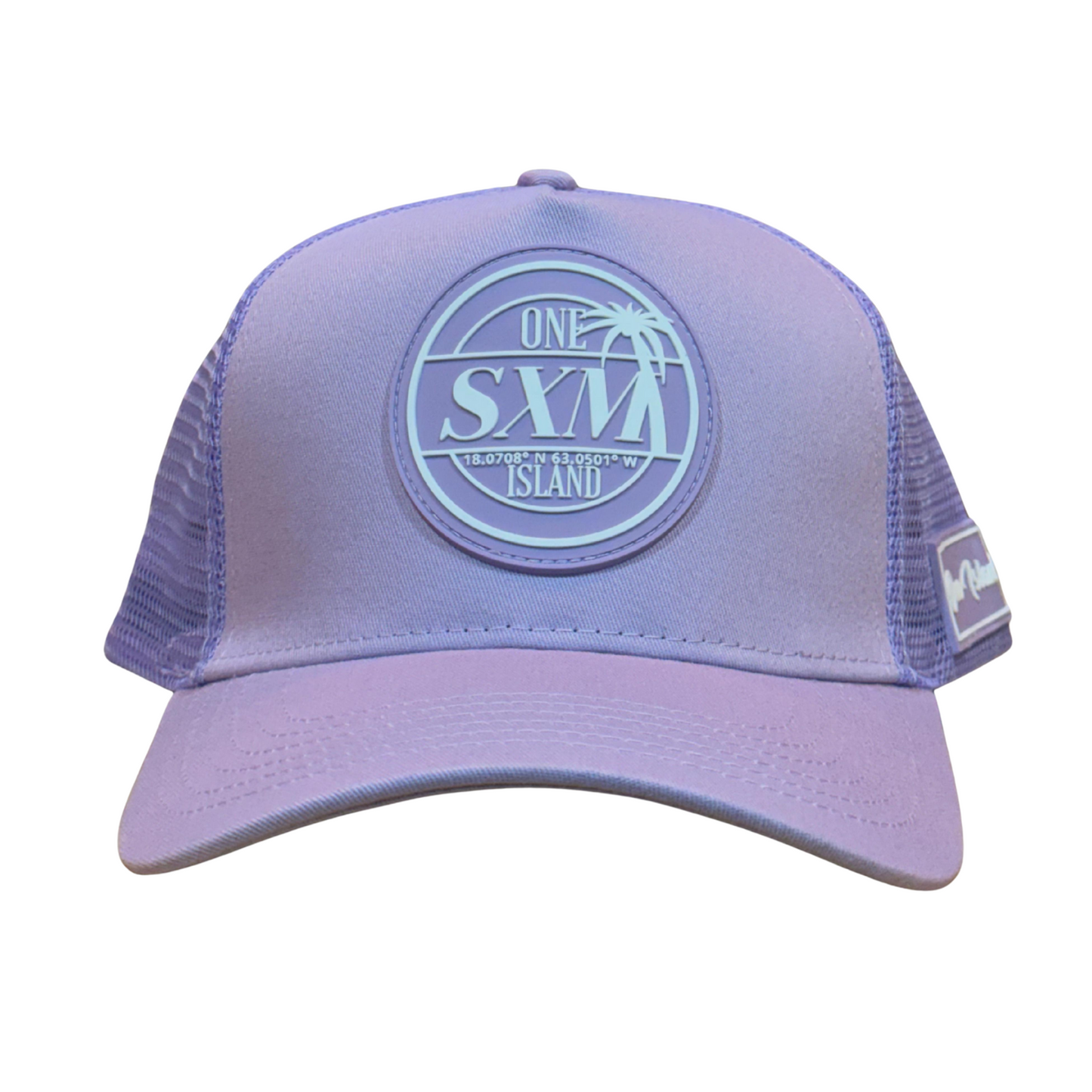 Casquette violet Lila avec logo bleu SXM