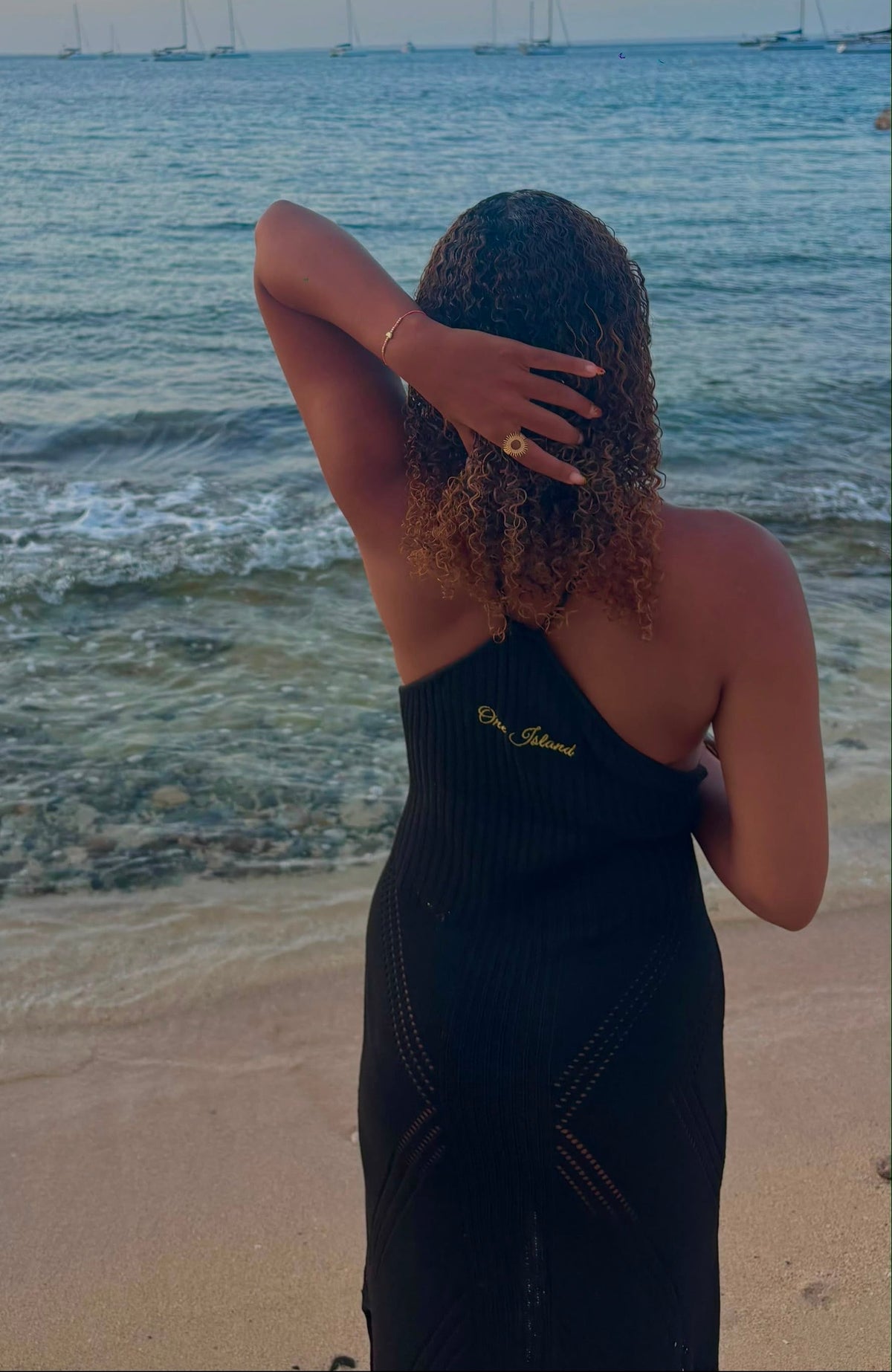 Robe de plage One Island - Noire