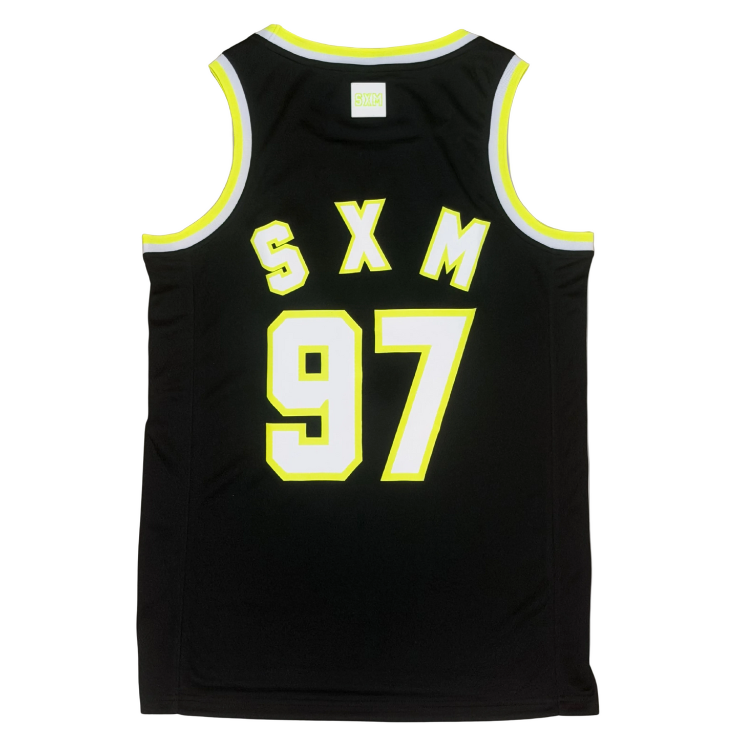 Maillot de basket One Island Noir et Jaune fluo