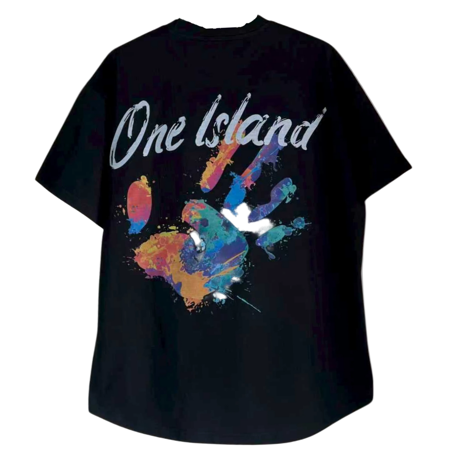 tee shirt manche courte noir dessin main adulte