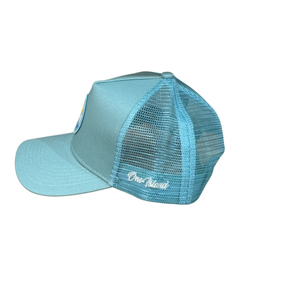 Casquette enfant SXM bleu turquoise