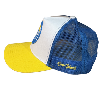 Casquette tri-color Bleu, Jaune et Blanche SBH