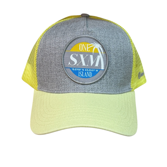 Casquette bi-color Grise et Jaune SXM