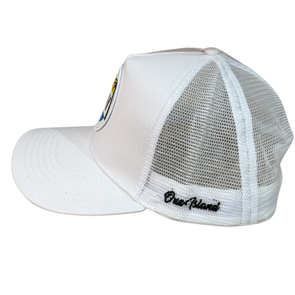 Casquette SBH blanche avec logo noir