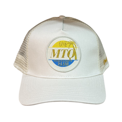 Casquette MTQ beige avec logo or