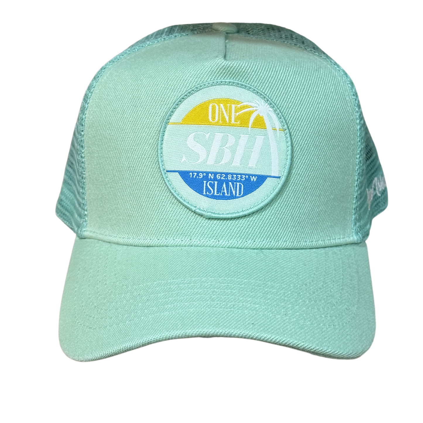 Casquette SBH verte avec logo blanc