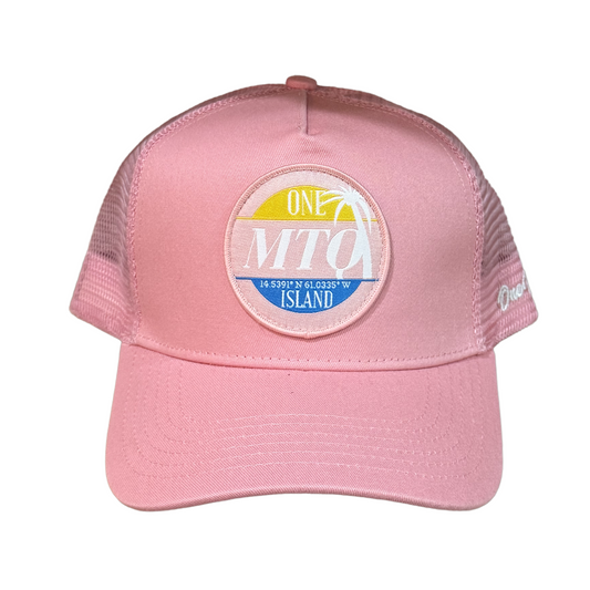 Casquette MTQ rose avec logo blanc