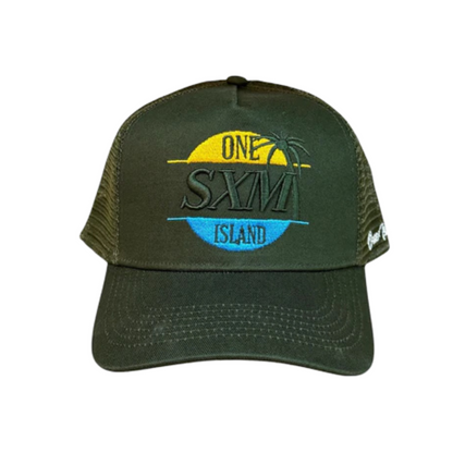 Casquette kaki brode logo SXM