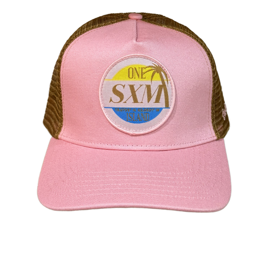 Casquette bi-colore Rose/Marron SXM