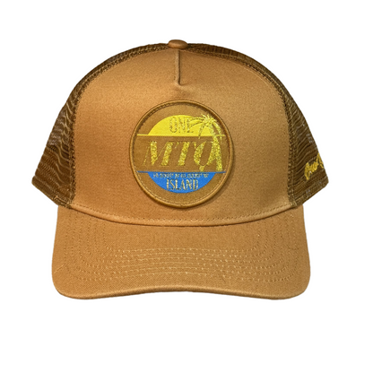 Casquette MTQ marron logo or