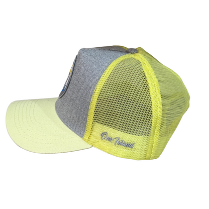 Casquette bi-color Grise et Jaune MTQ