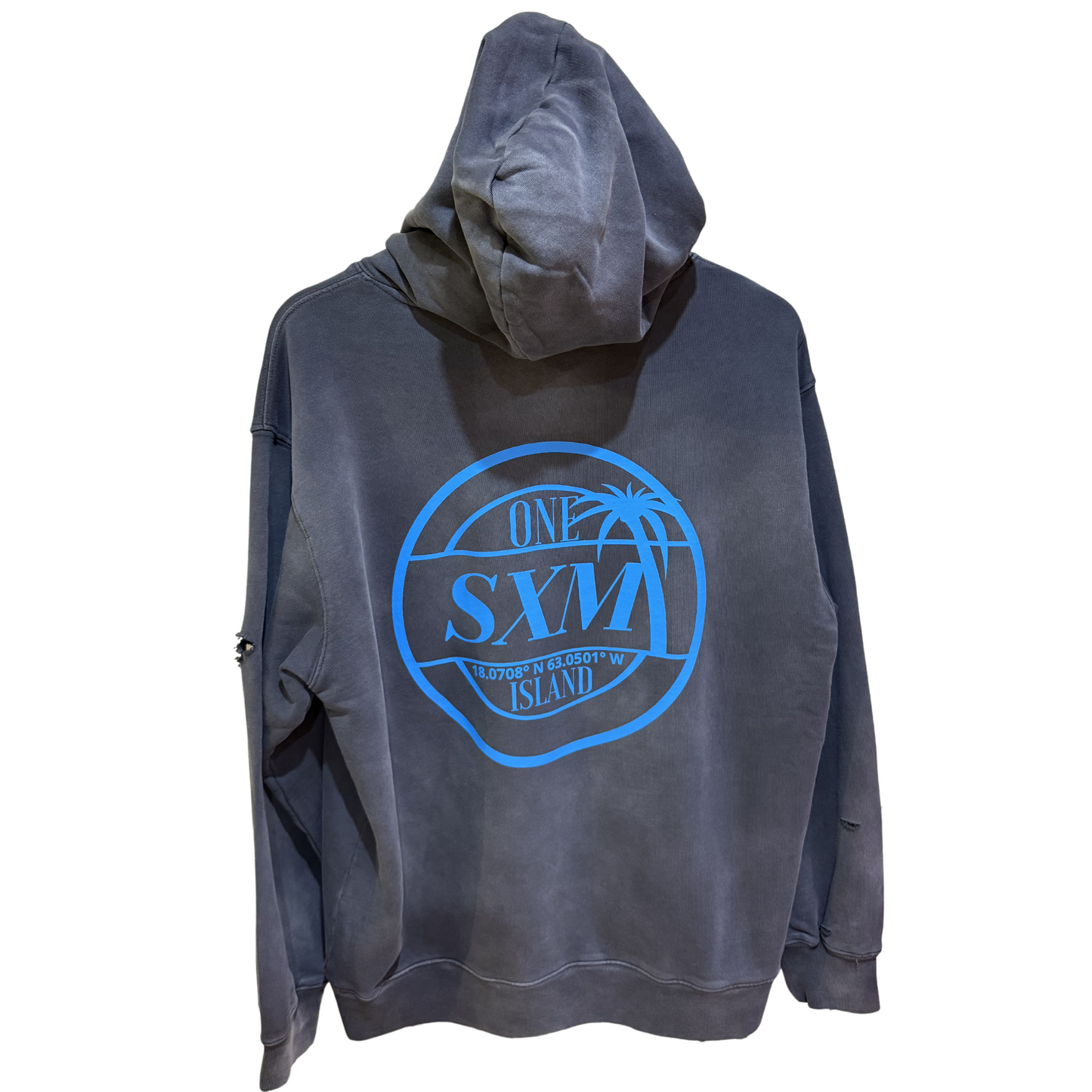 Hoodies Gris Turquoise SXM