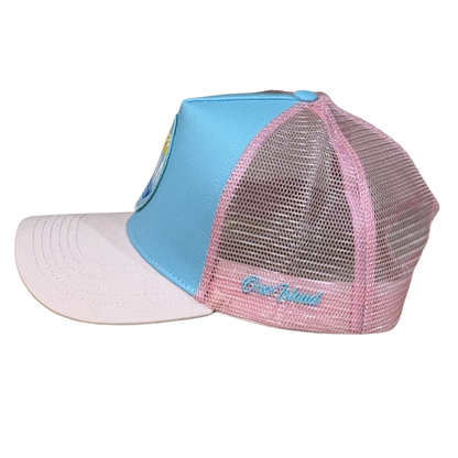 Casquette bi-colore Bleu/Rose SXM