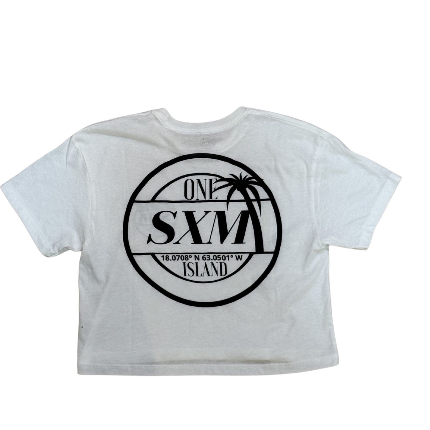 T-shirt crop-top Blanc SXM