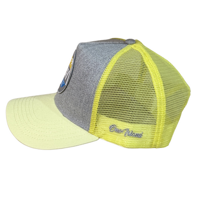 Casquette bi-color Grise et Jaune SBH