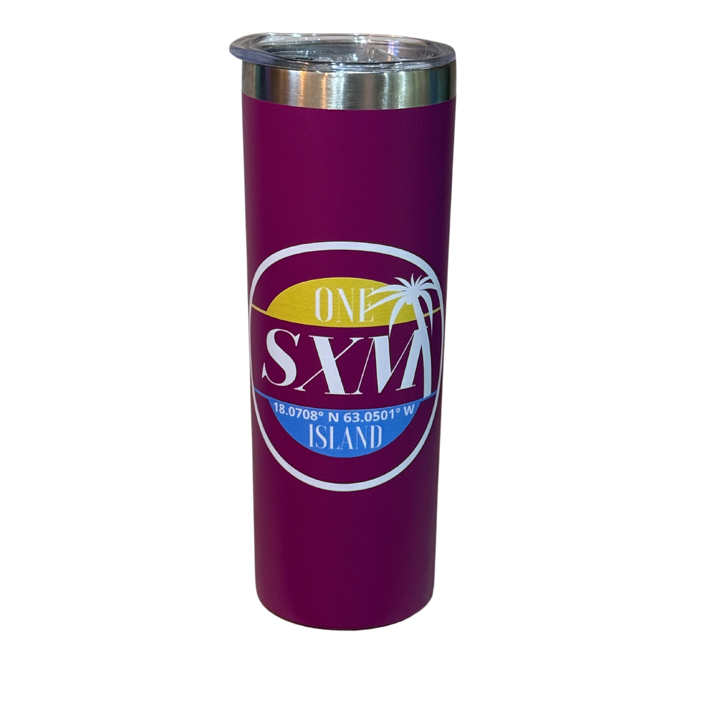 Tumbler moyen SXM bordeau