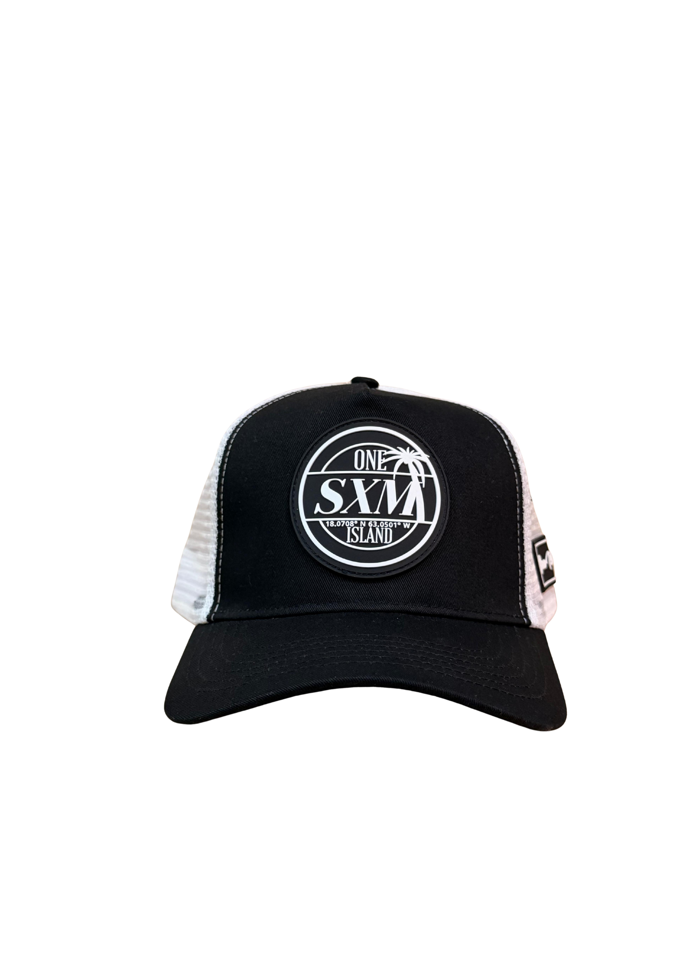 Casquette noir et banche  avec logo blanc SXM