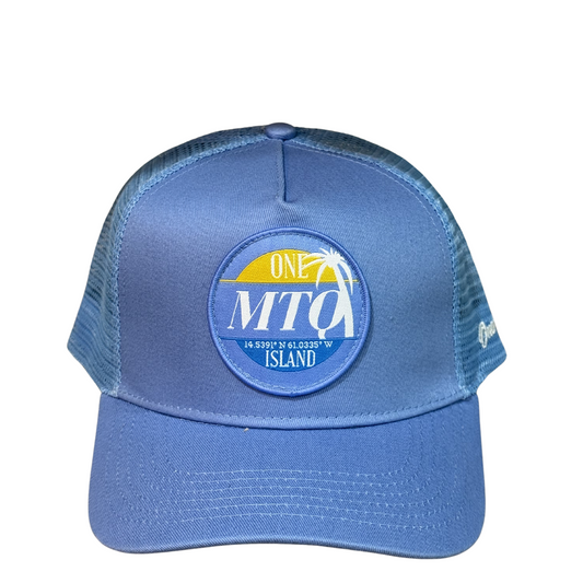 Casquette MTQ bleu lila avec logo blanc