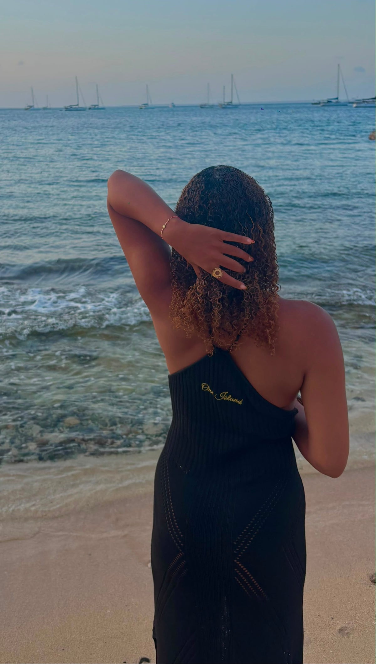 Robe de plage One Island - Noire
