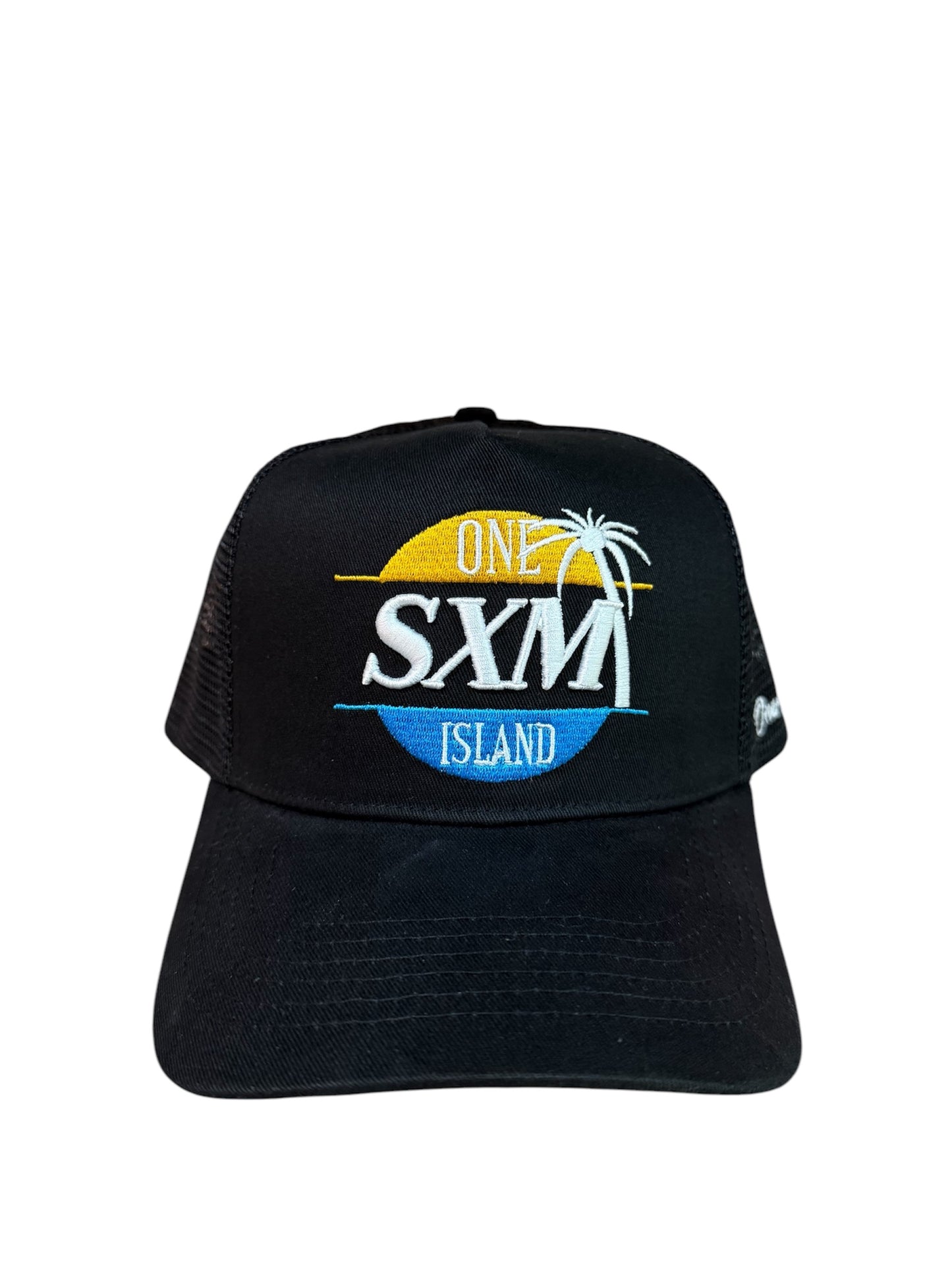 Casquette noire brode logo SXM blanc