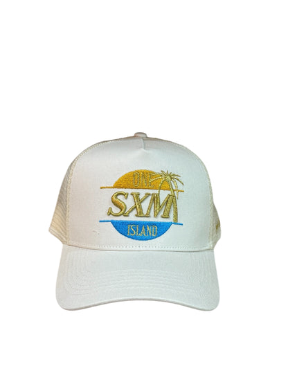 Casquette brode SXM beige