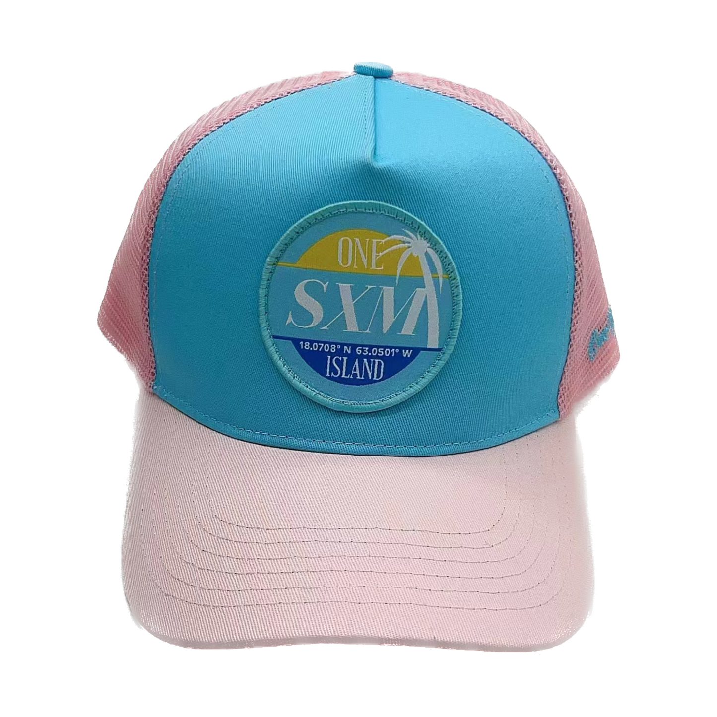 Casquette bi-color Bleue et Rose SXM