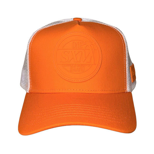 Casquette SXM Orange et blanc