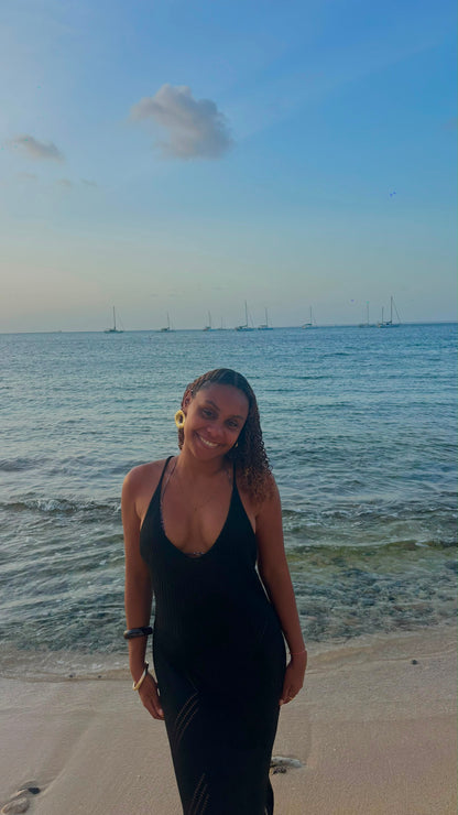 Robe de plage One Island - Noire