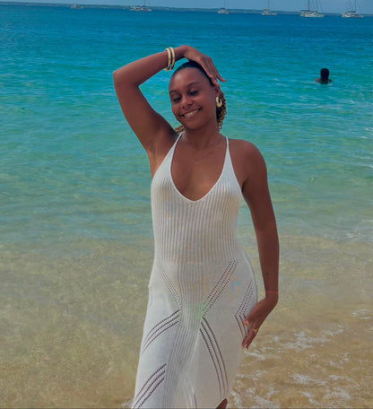 Robe de plage One Island - Blanche