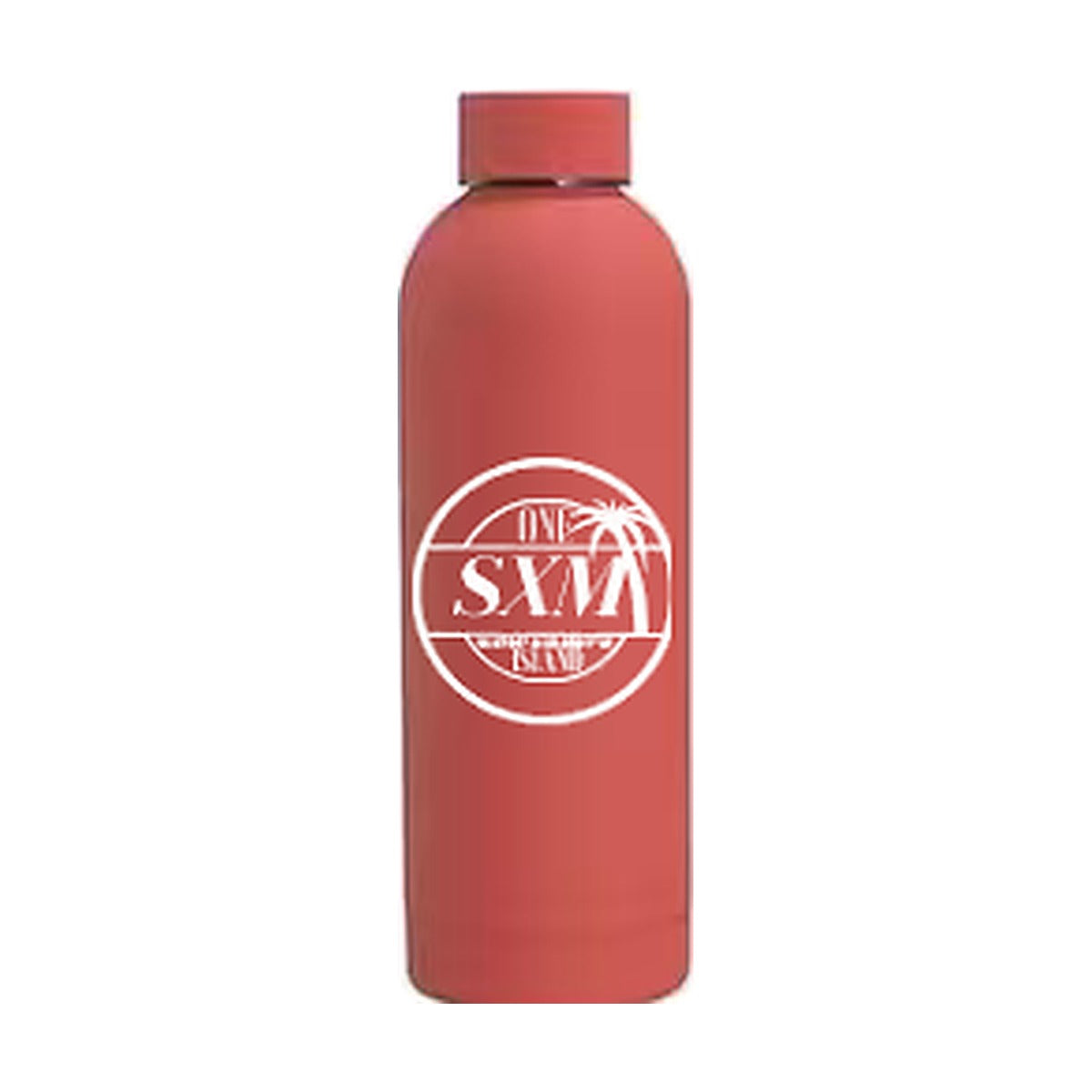 Bouteille isotherme SXM One Island corail 75 cl avec logo