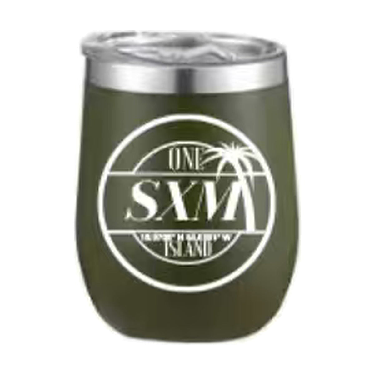 Tumbler SXM One Island kaki, gobelet isotherme avec logo