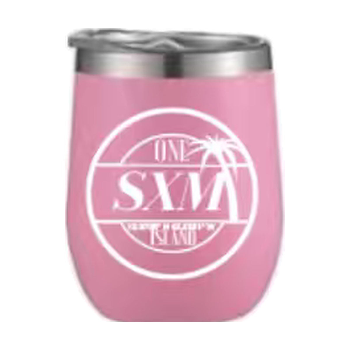 Tumbler SXM One Island rose, gobelet isotherme avec logo